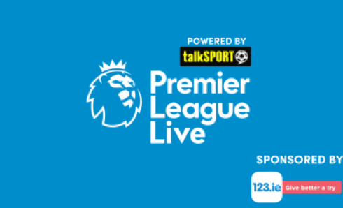 Premier League Logo sponsored by 123.ie 